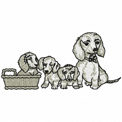 Dogs Embroidery Design 2 Dogs Embroidery Design 2